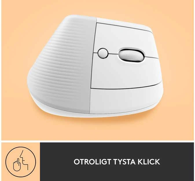 Pelė Logitech Lift, Baltos spalvos