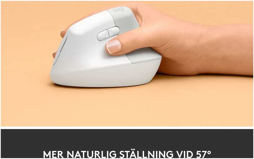 Pelė Logitech Lift, Baltos spalvos
