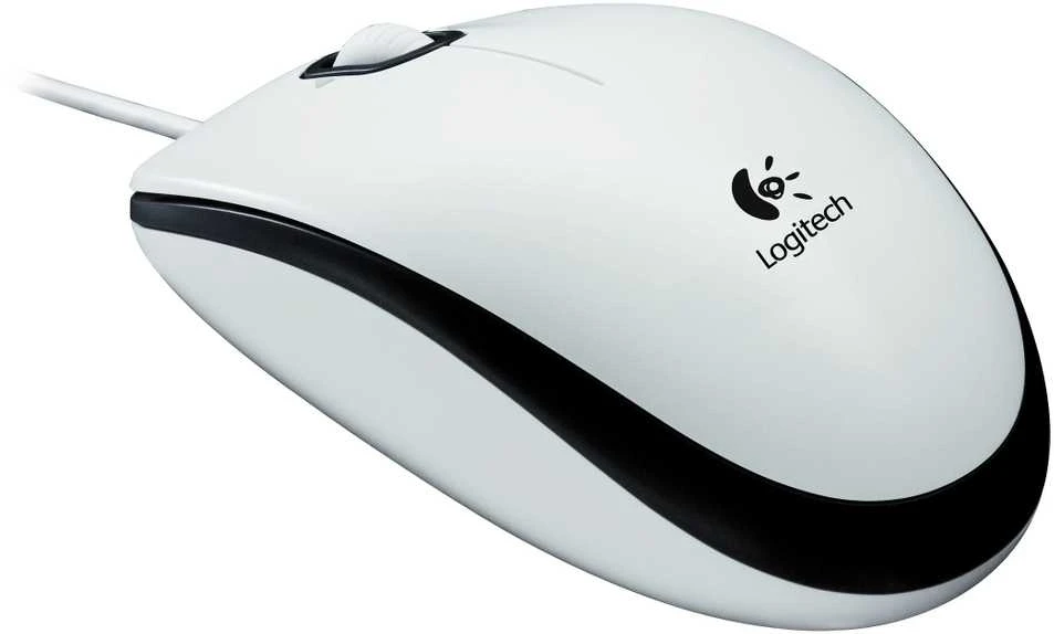 Logitech M100 Laidinė pelė, 1000 DPI, Balta