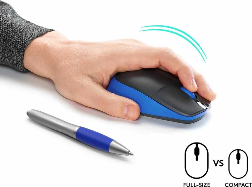 Belaidė pelė Logitech M190, mėlynos spalvos