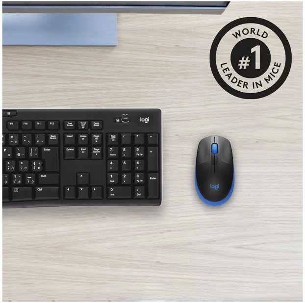 Belaidė pelė Logitech M190, mėlynos spalvos