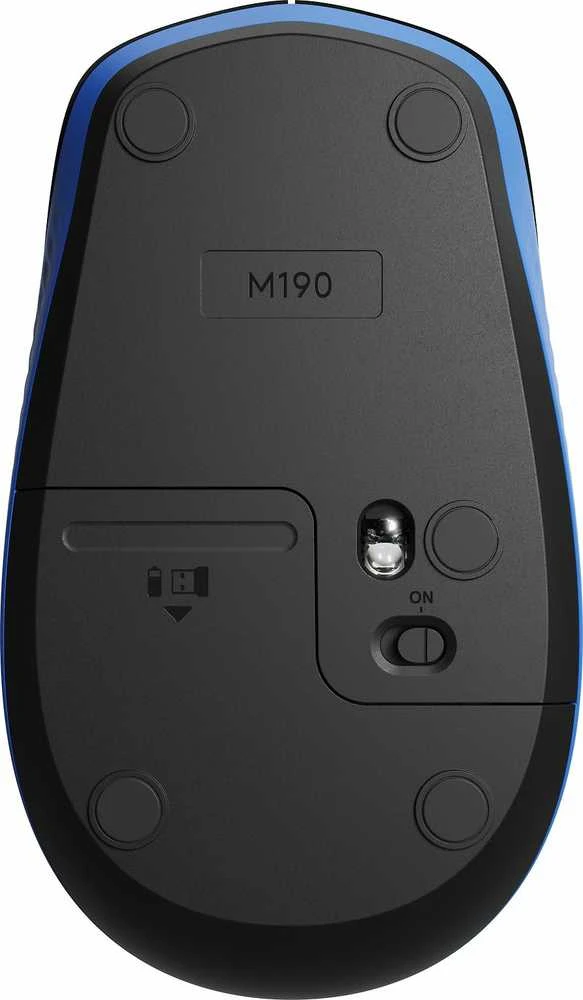 Belaidė pelė Logitech M190, mėlynos spalvos