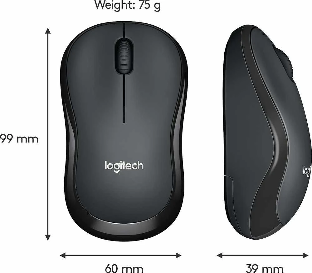 Belaidė pelė LOGITECH M220 Silent Juodai pilka