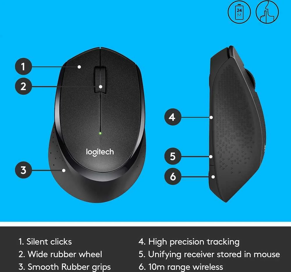 Pelė Logitech M330 Silent Plus