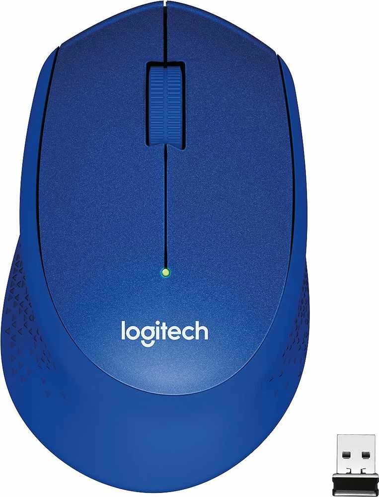 Belaidė pelė Logitech M330 Silent Plus, Mėlyna