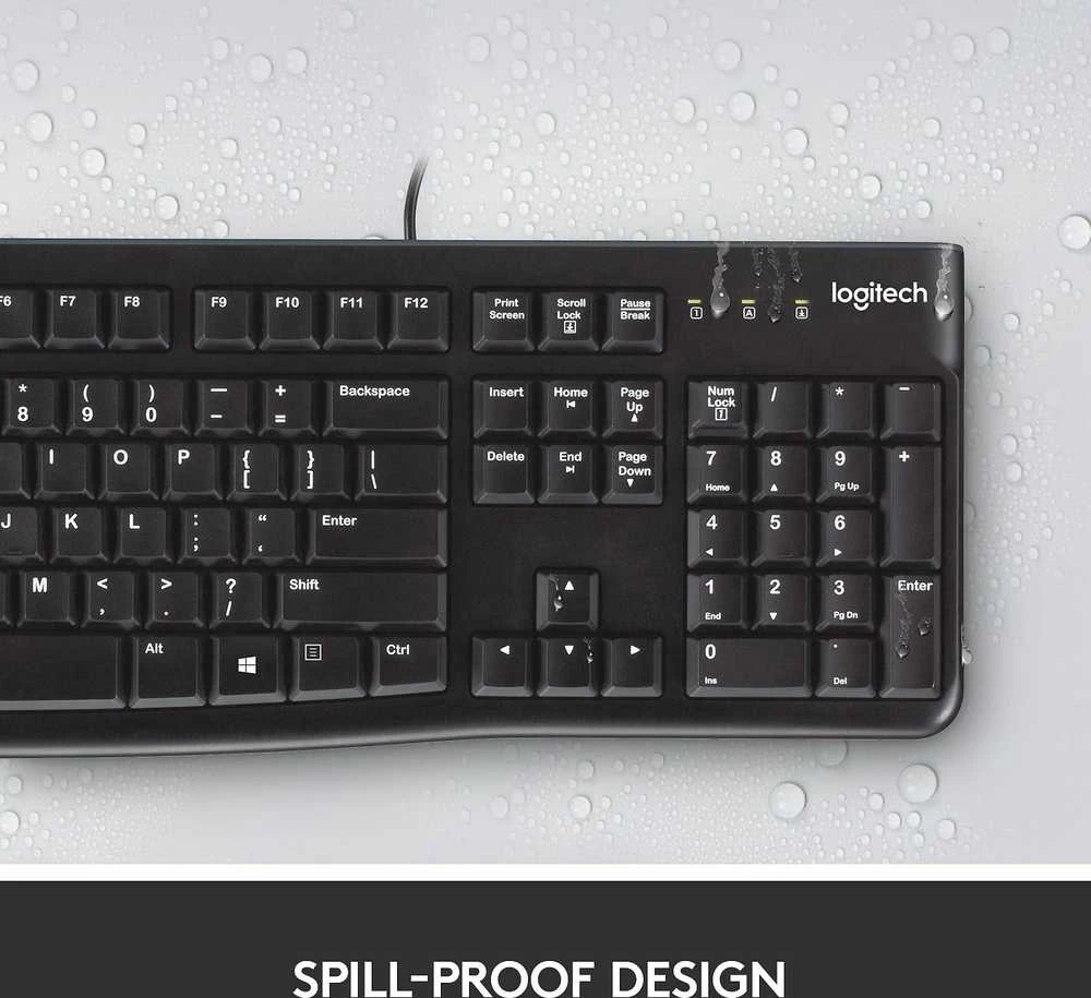 Laidinis klaviatūros ir pelės komplektas Logitech MK120, Nordic išdėstymas