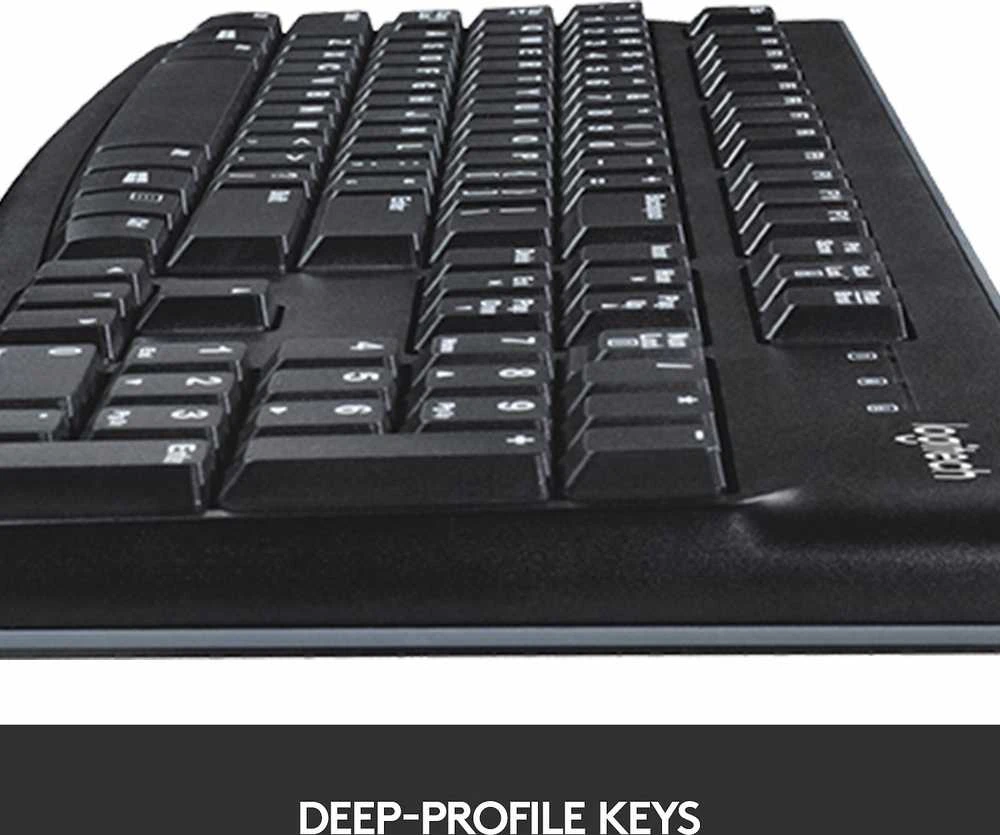 Laidinis klaviatūros ir pelės komplektas Logitech MK120, Nordic išdėstymas