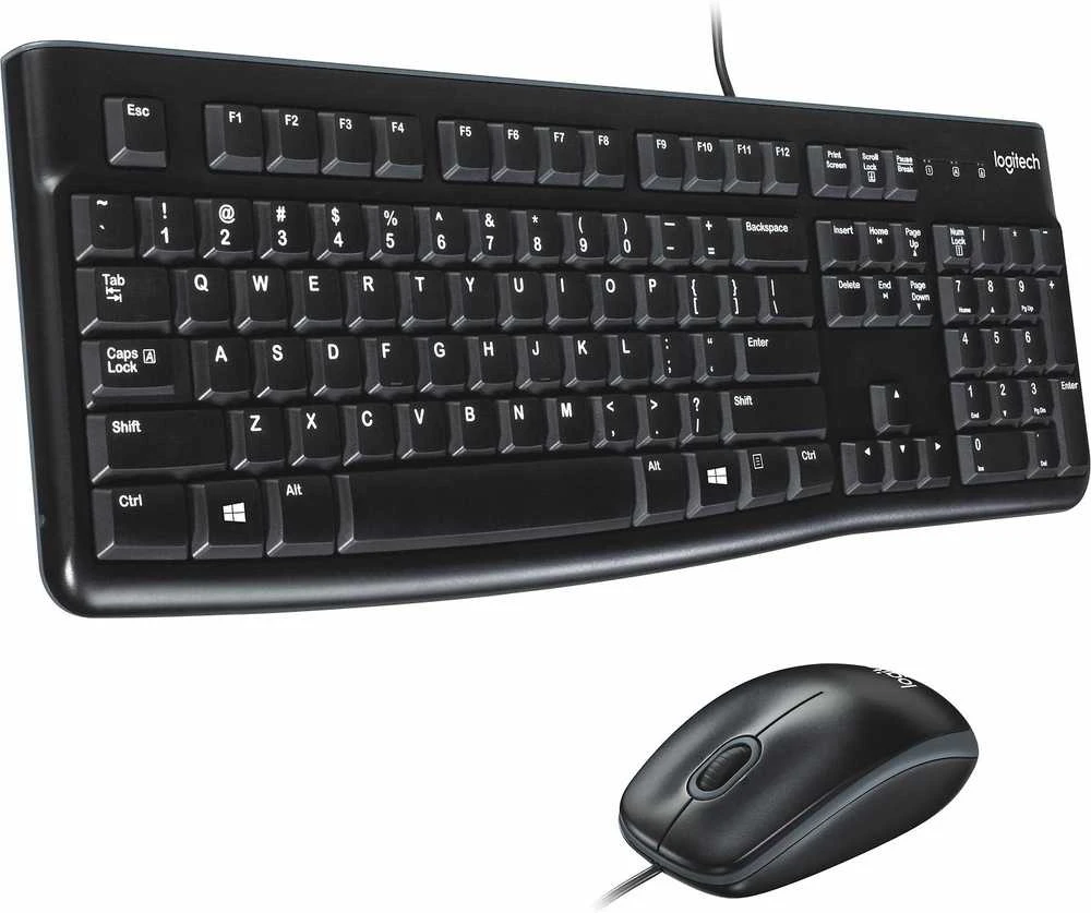 Laidinis klaviatūros ir pelės komplektas Logitech MK120, Nordic išdėstymas