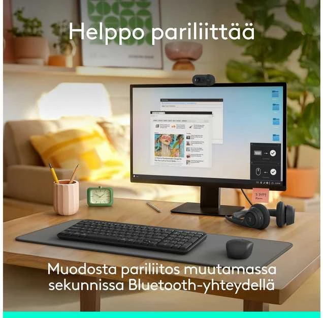 Klaviatūra Logitech MK250 näppäimistö ja hiiri