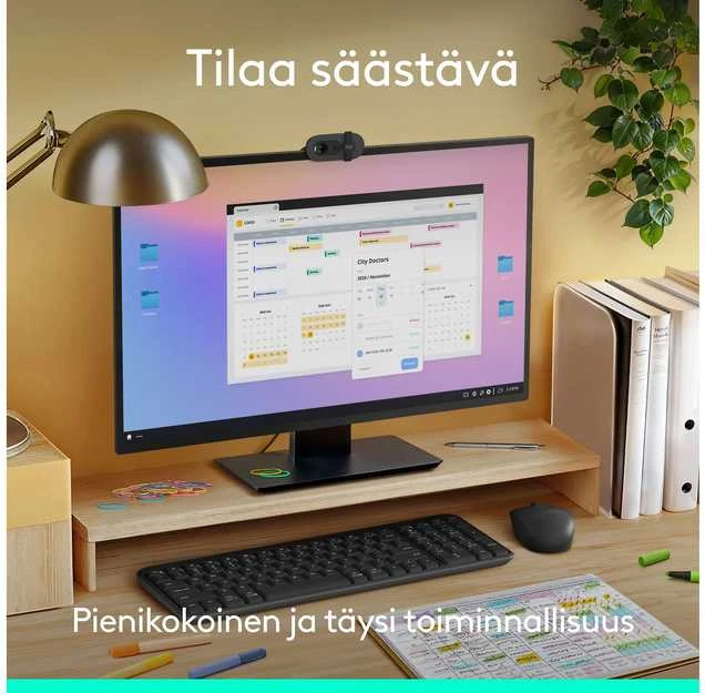 Klaviatūra Logitech MK250 näppäimistö ja hiiri