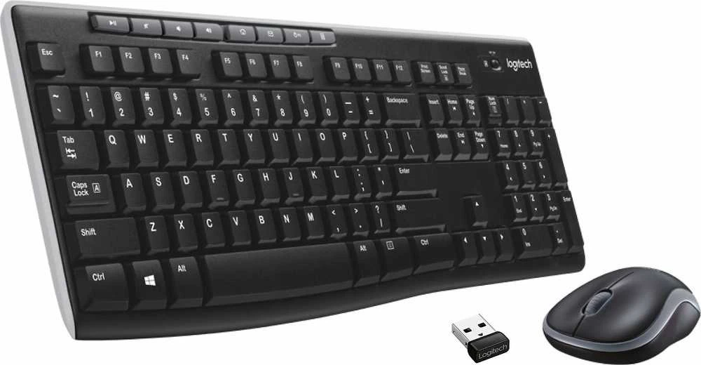 elaidis klaviatūros ir pelės rinkinys Logitech MK270, UK English išdėstymas