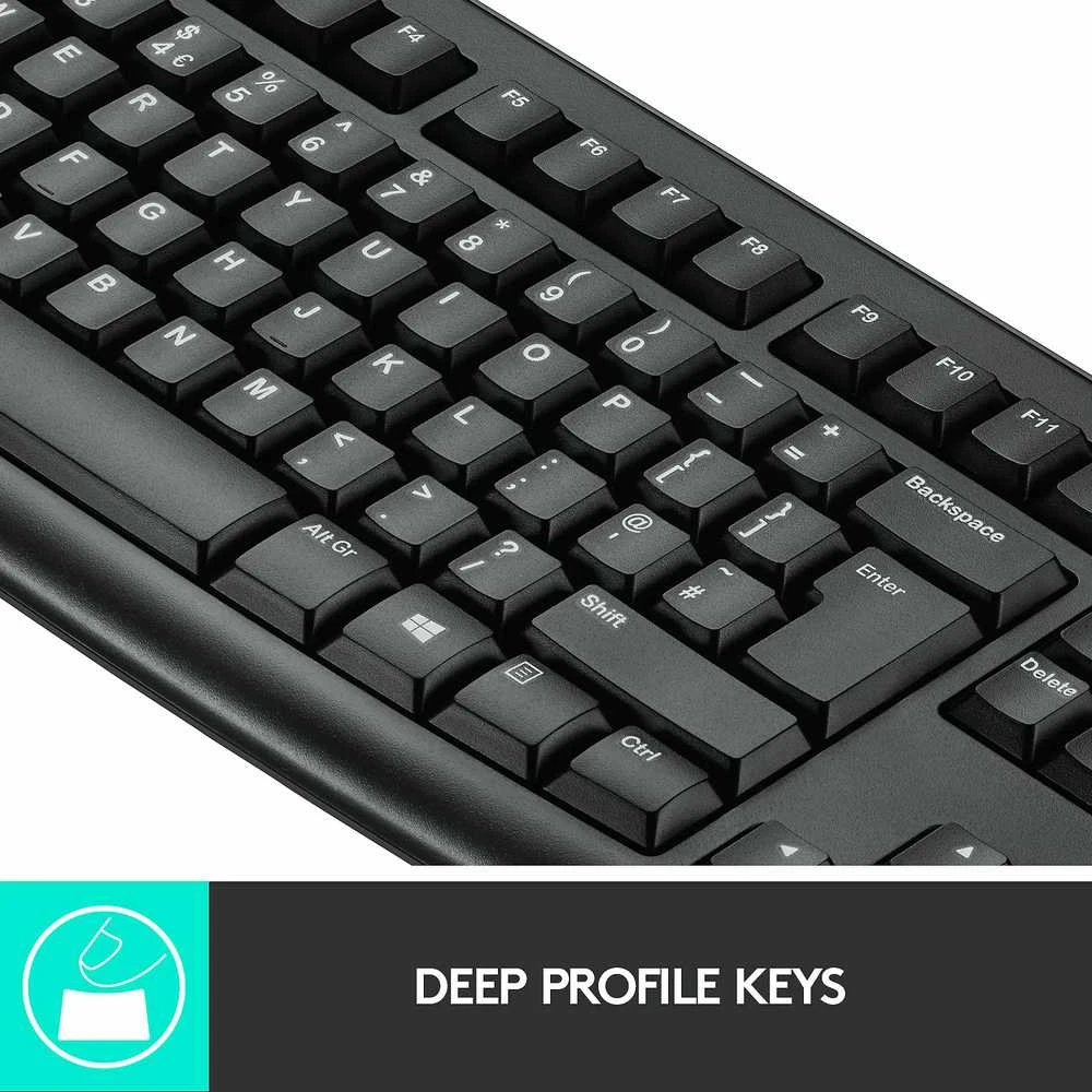 elaidis klaviatūros ir pelės rinkinys Logitech MK270, UK English išdėstymas