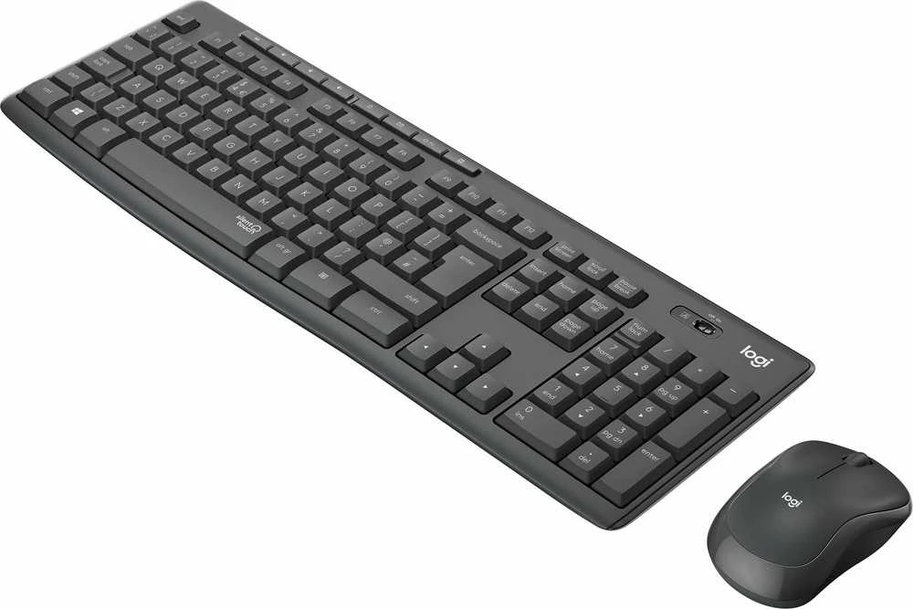 Tyli belaidė Klaviatūra su pele Logitech MK295, Nordic išdėstymas