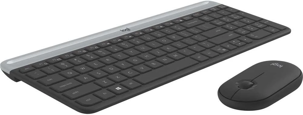Logitech MK470 Slim Wireless Combo, belaidė klaviatūra ir pelė, Nordic išdėstymas, Grafito spalvos