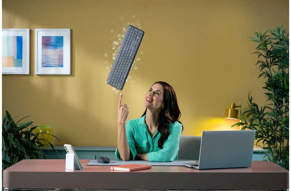 „Logitech Signature Slim“ belaidė klaviatūra ir pelė, MK950, grafitas, Nordic, belaidė