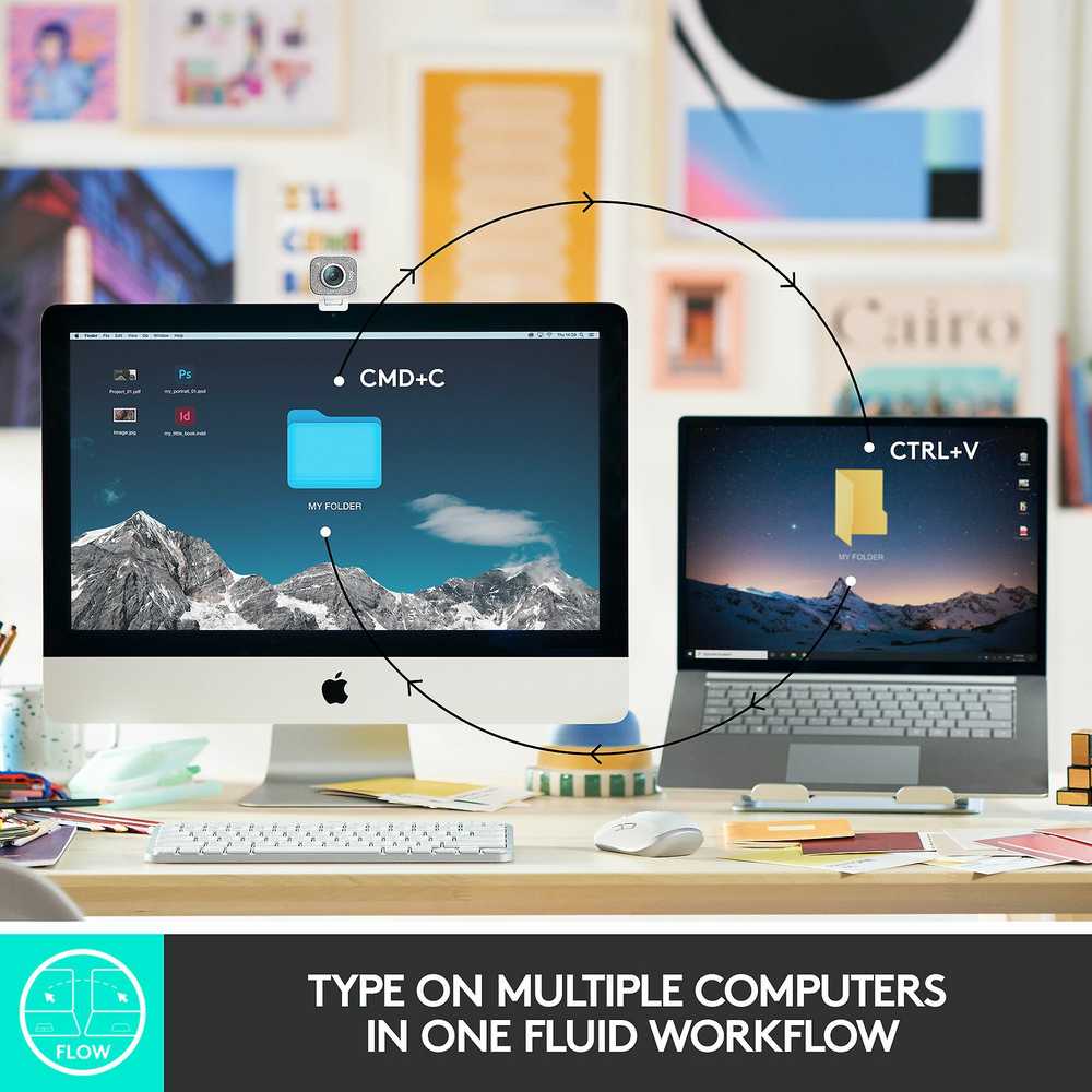 Minimalistinė Belaidė Klaviatūra su apašvietimu Logitech MX Keys Mini, Grafito spalvos, Šiaurės šalių (Qwerty) išdėstymas