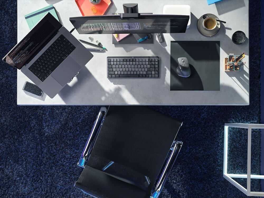 LOGITECH MX Mechaninė Mini Bluetooth Klaviatūra su pašvietimu - GRAPHITE - NORDIC - TACTILE