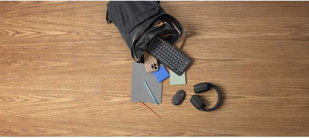 Klaviatūra ir pelė Logitech Pebble 2 Combo for Mac, grafito spalvos, Nordic išdėstymas