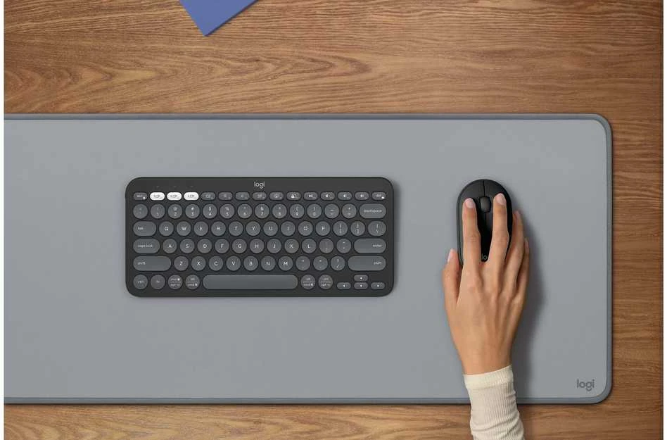 Klaviatūra ir pelė Logitech Pebble 2 Combo for Mac, grafito spalvos, Nordic išdėstymas
