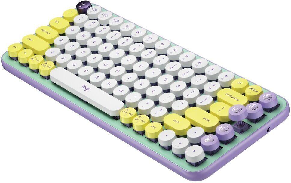 Klaviatūra Logitech POP Keys Emoji SWE (W), daydream