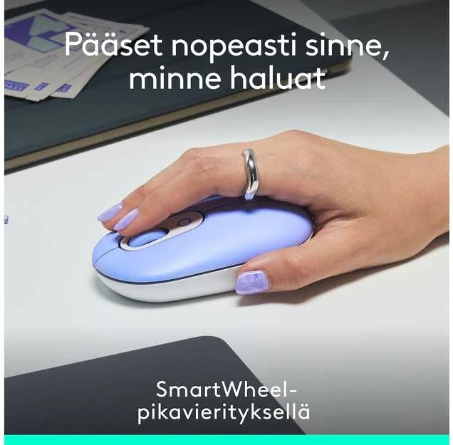 Myszka Logitech POP ICON Pelė belaidė violetinė