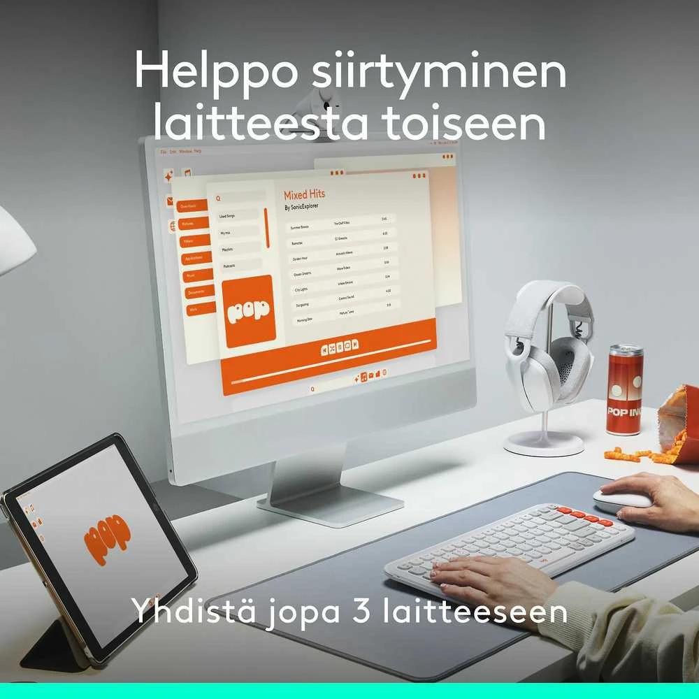 Myszka Logitech POP ICON Pelė belaidė violetinė