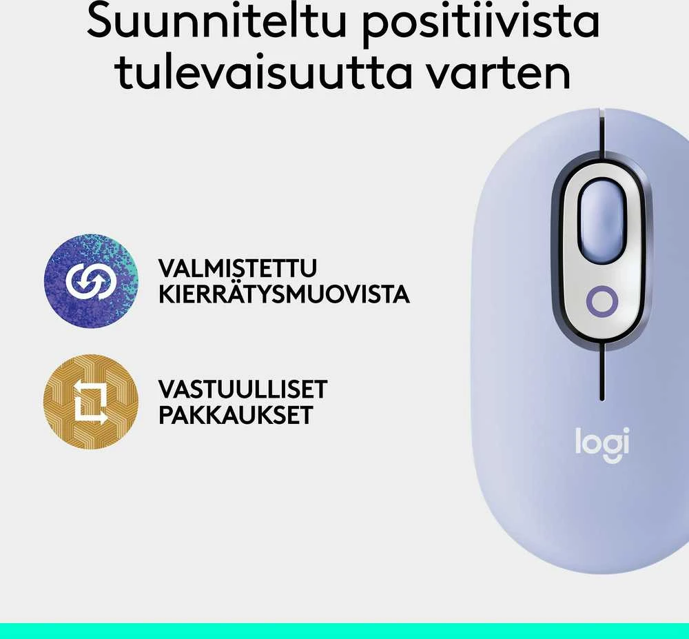 Myszka Logitech POP ICON Pelė belaidė violetinė