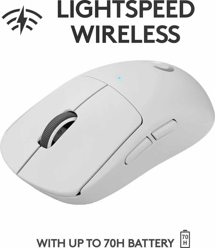 Belaidė žaidimų pelė Logitech G Pro X Superlight, Balta