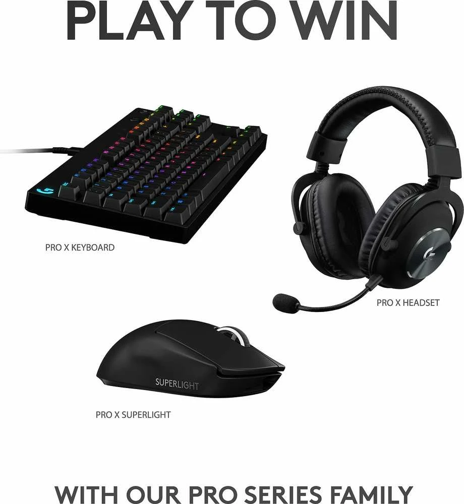 Belaidė žaidimų pelė Logitech G PRO X SUPERLIGHT, Juoda
