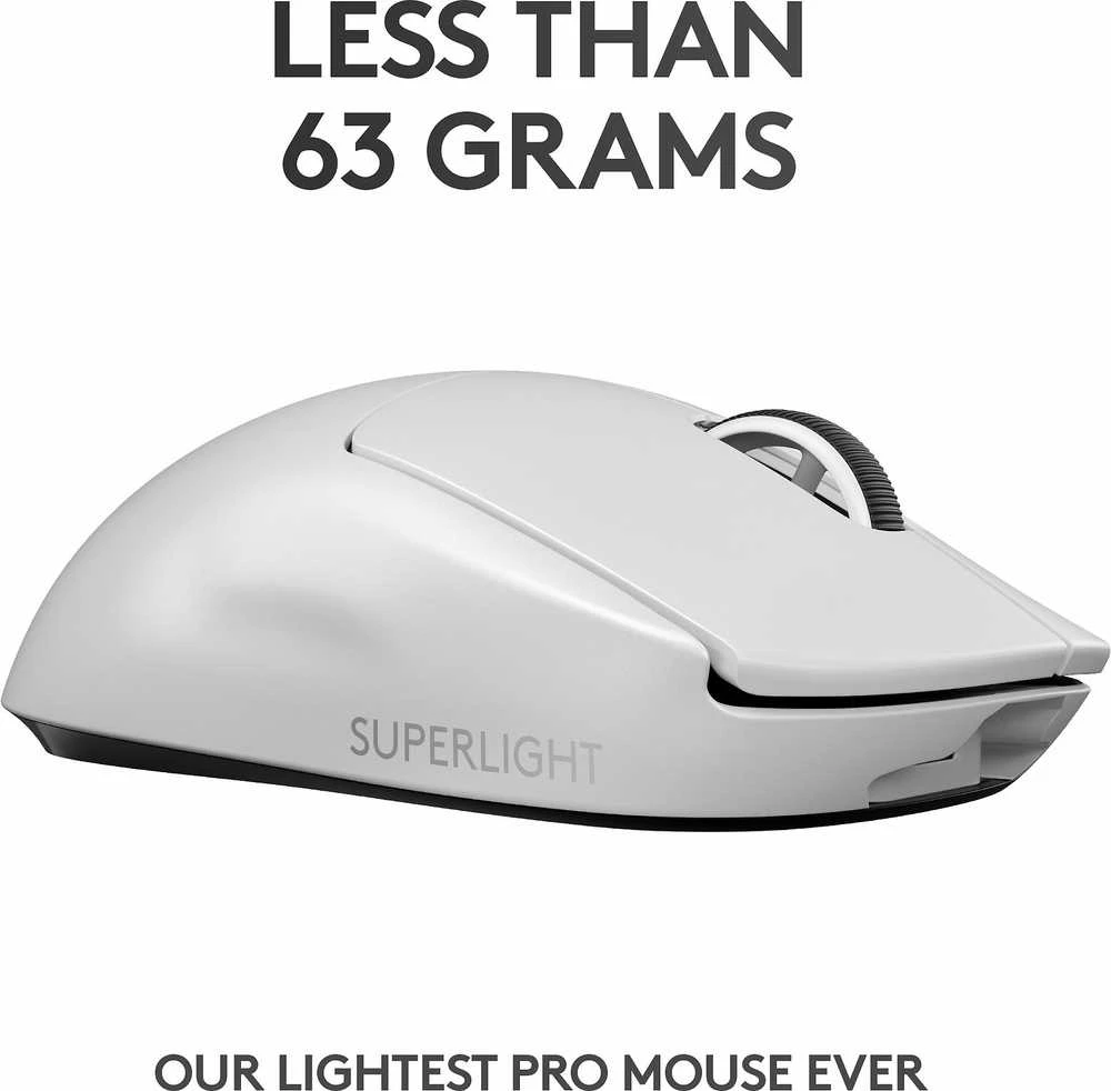 Belaidė žaidimų pelė Logitech G Pro X Superlight, Balta