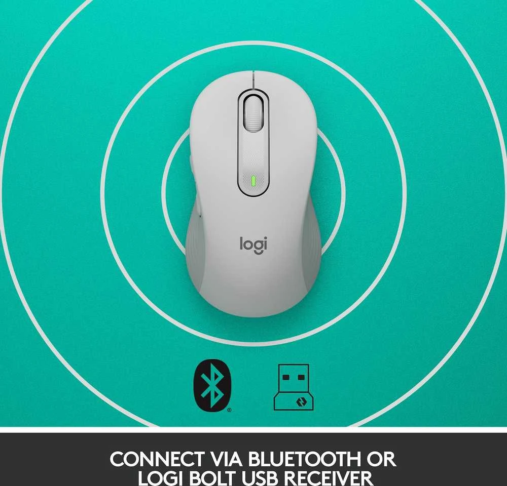 Belaidė pelė Logitech Signature M650, balta