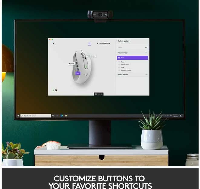 Belaidė pelė Logitech Signature M650 L, baltos spalvos