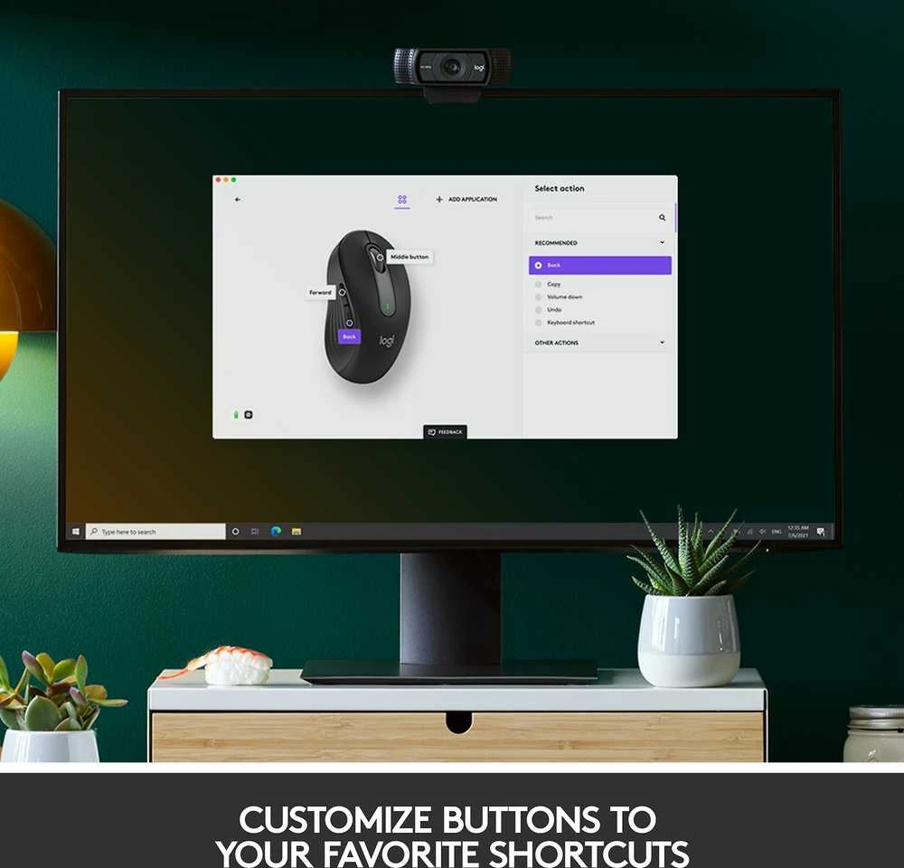 Tyli belaidė pelė Logitech M220, Juoda