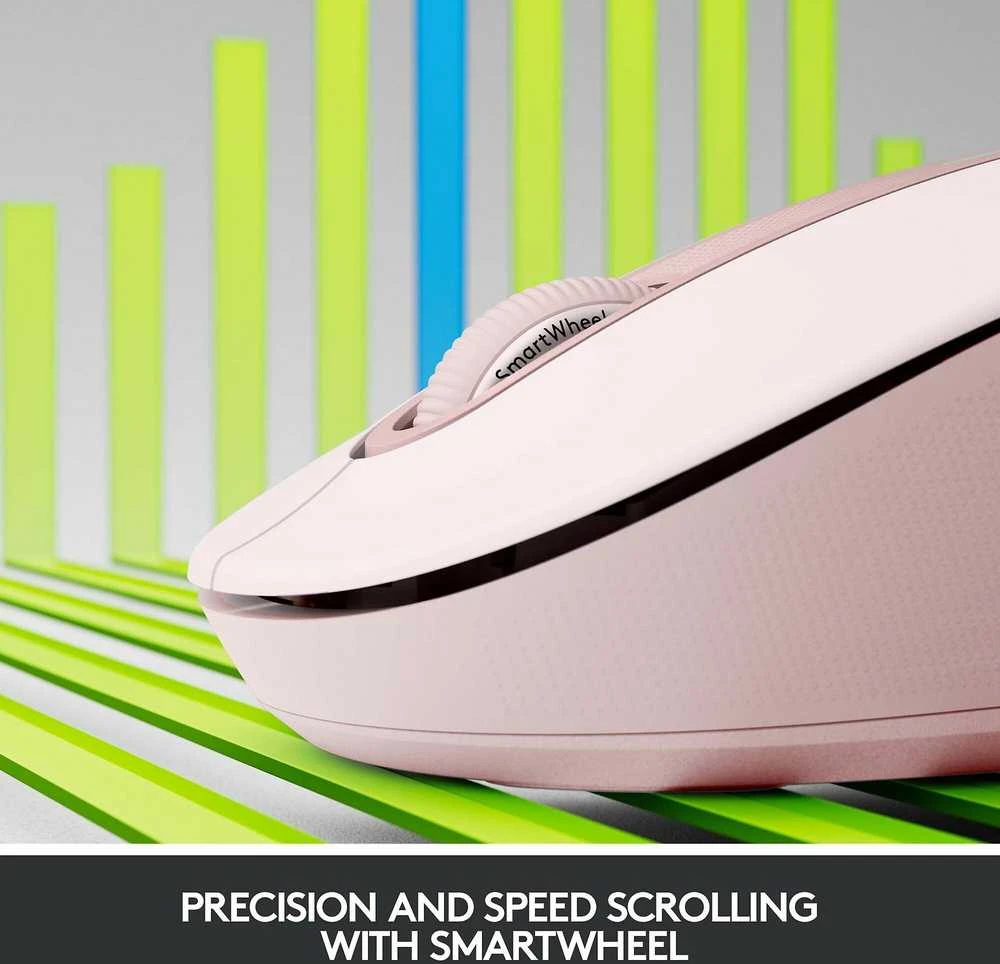 „Logitech Signature M650 L“ belaidė pelė, rožinė