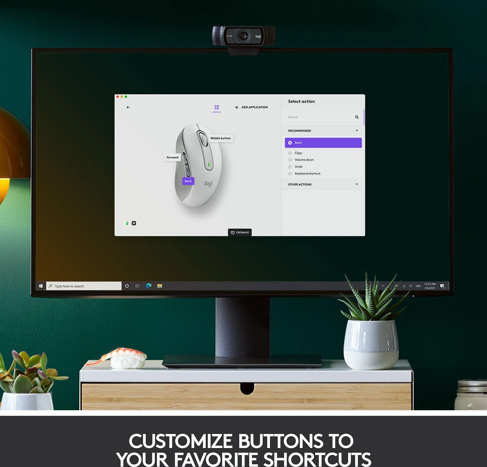Belaidė pelė Logitech Signature M650 L, baltos spalvos