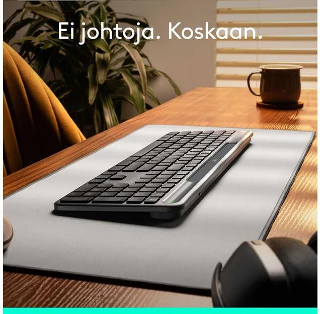 „Logitech“ – „Signature Slim Solar“ + K980 klaviatūra – grafito spalvos (šiaurės šalių)