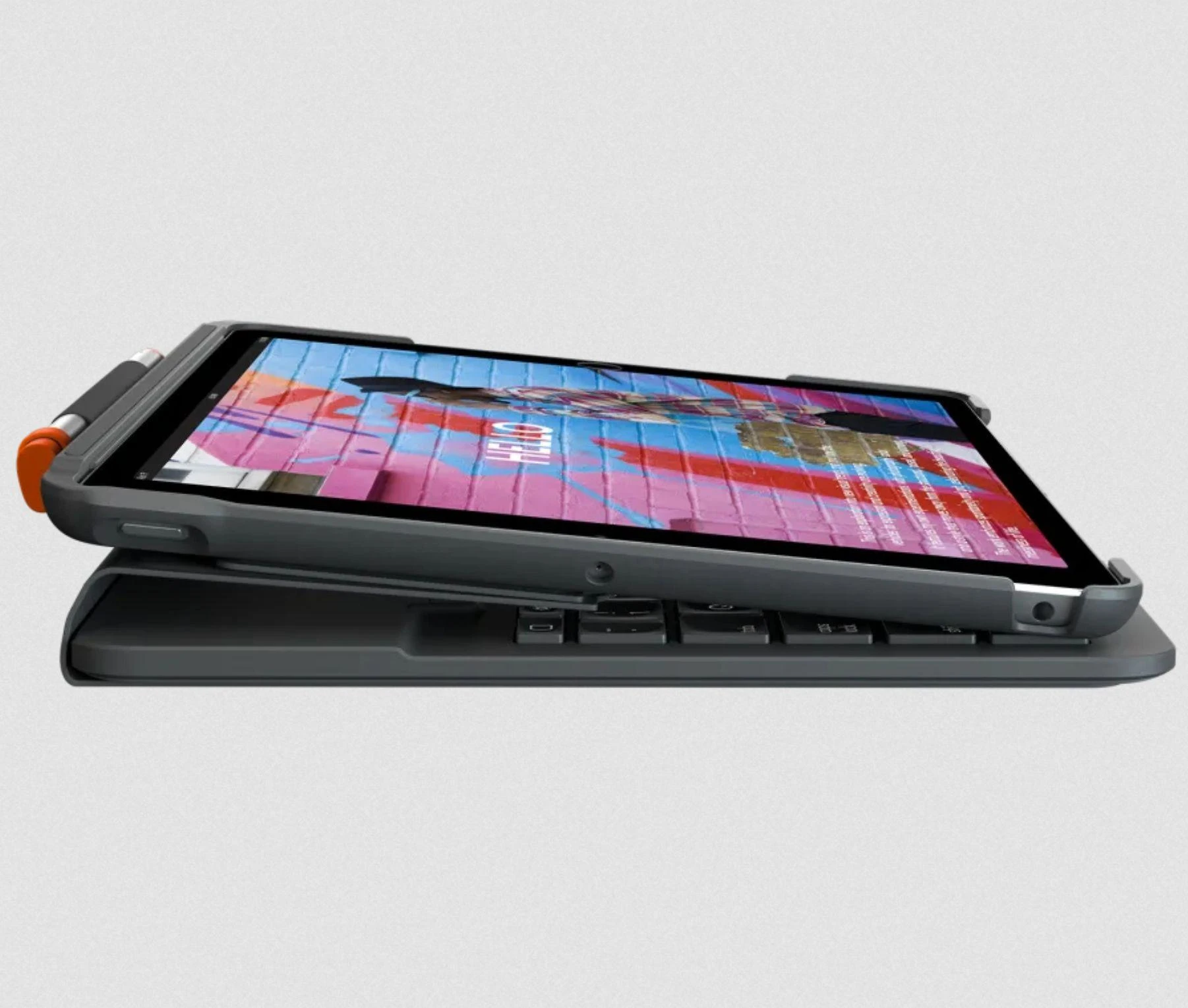 Klaviatūra LOGITECH Slim Folio, skirtas iPad (7, 8 ir 9 gen.) – BT – GRAPHITE – NORDIC