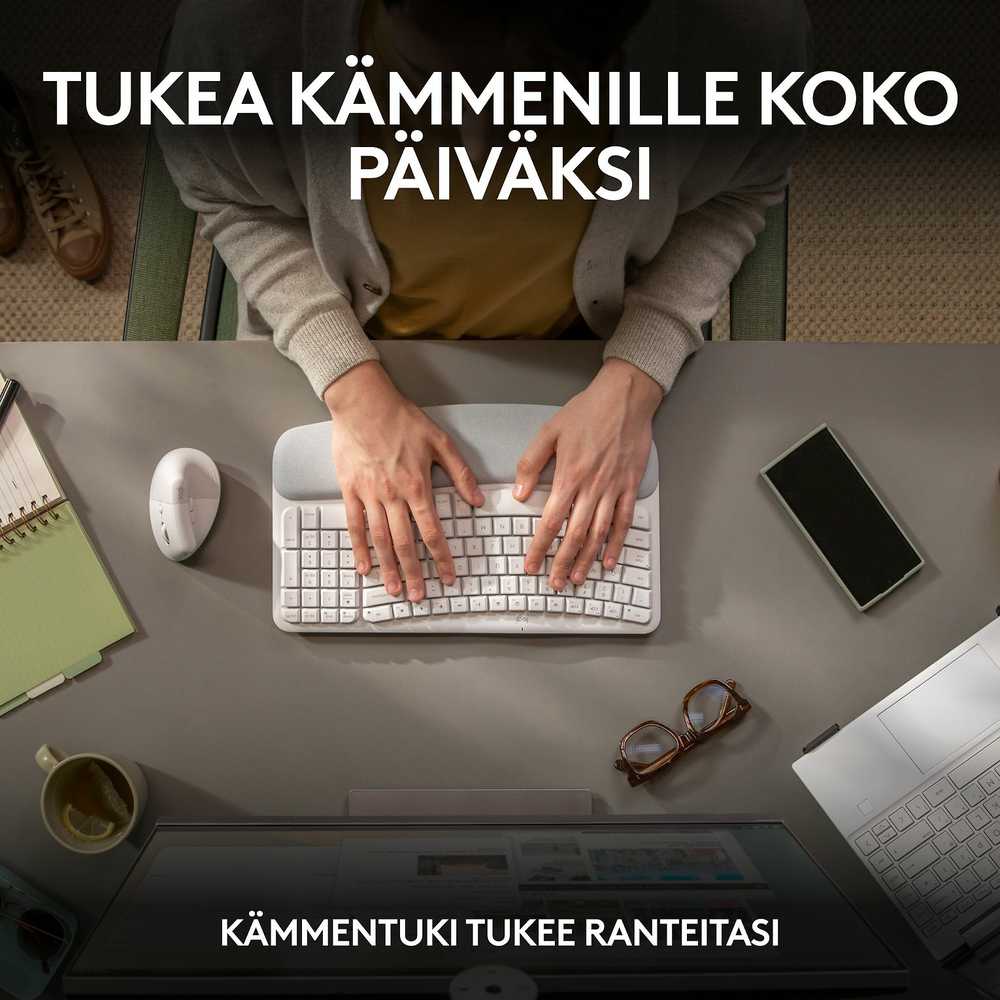 Klaviatūra „Logitech“ – banguoti klavišai