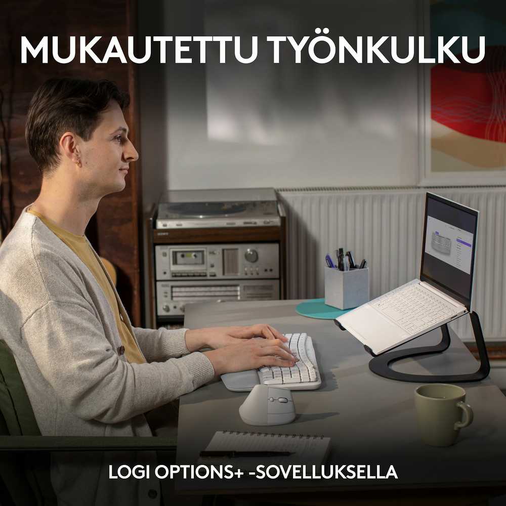 Klaviatūra „Logitech“ – banguoti klavišai