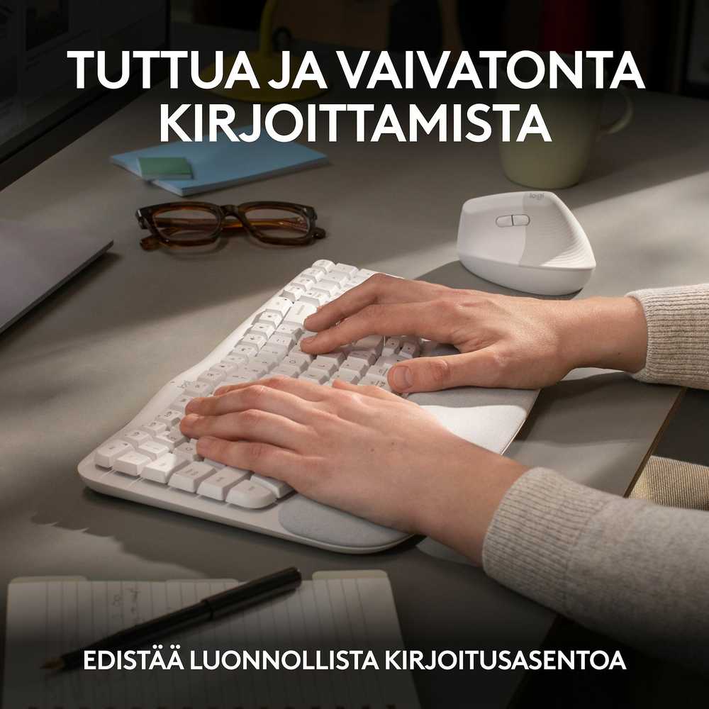 Klaviatūra „Logitech“ – banguoti klavišai