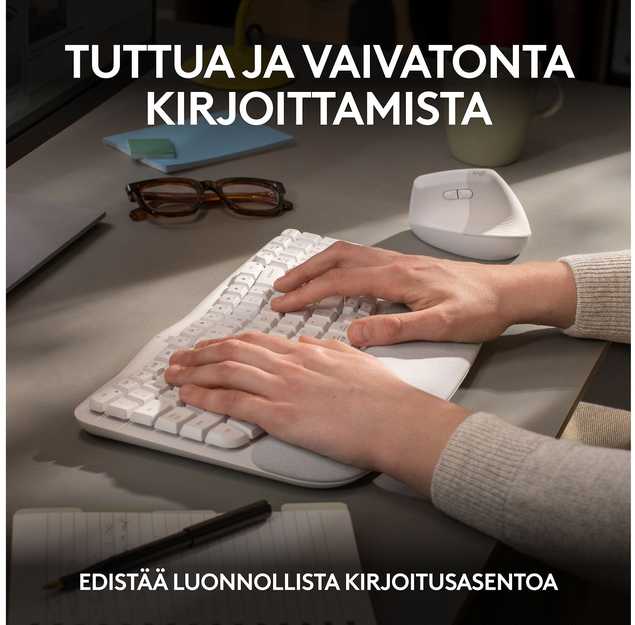 Klaviatūra „Logitech“ – banguoti klavišai
