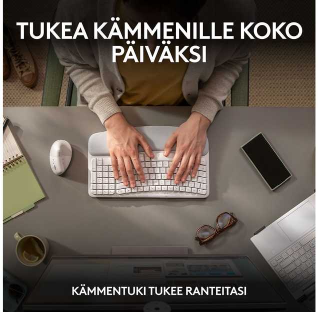 Klaviatūra „Logitech“ – banguoti klavišai