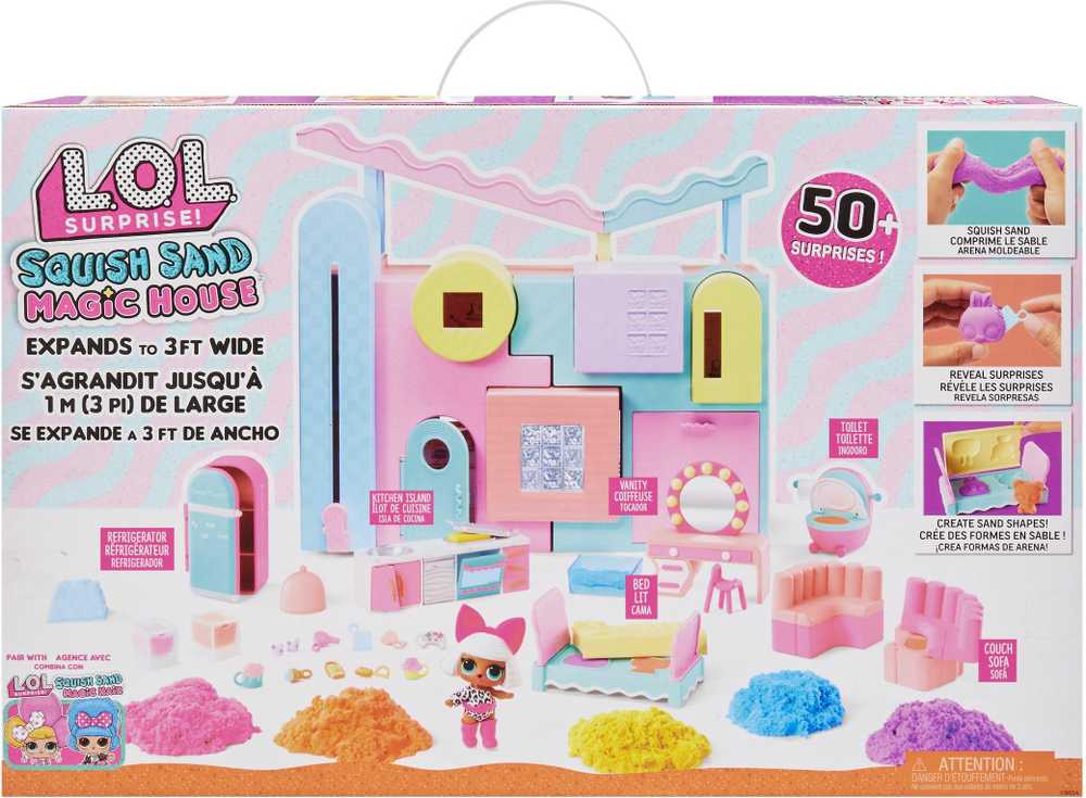 MGA LOL SURPRISE NAMELIS SQUISH SAND MAGIC SU LĖLYTE DIVA