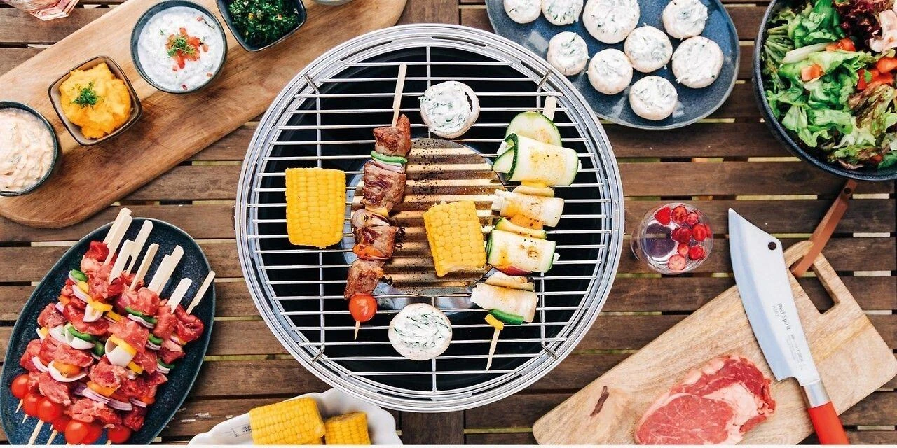 Grilis Lotusgrill G 280 Mini, G-RO-280 Charcoal, Raudonas (Blazing Raudona)