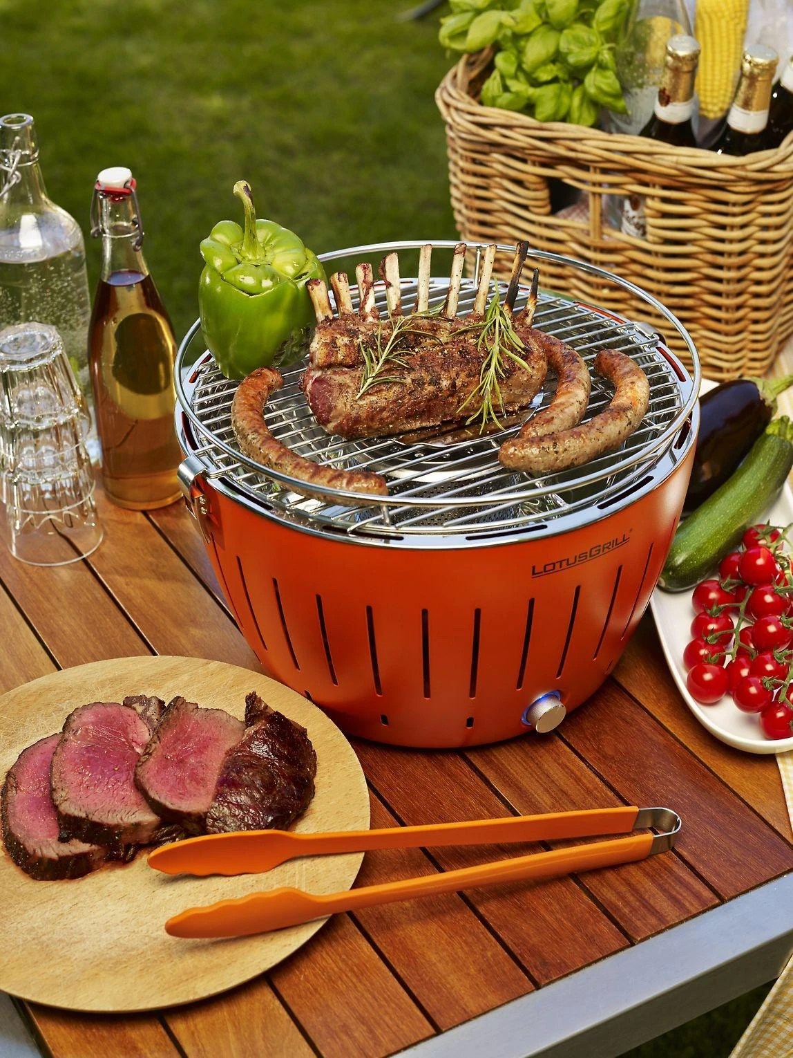 Grilis Lotusgrill G 280 Mini, G-RO-280 Charcoal, Raudonas (Blazing Raudona)