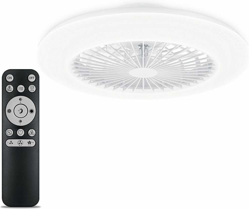 Lubinis šviestuvas Philips Amigo Flat Fan Ceiling IR RD 20W+42W -tuuletinvalaisin, valkoinen