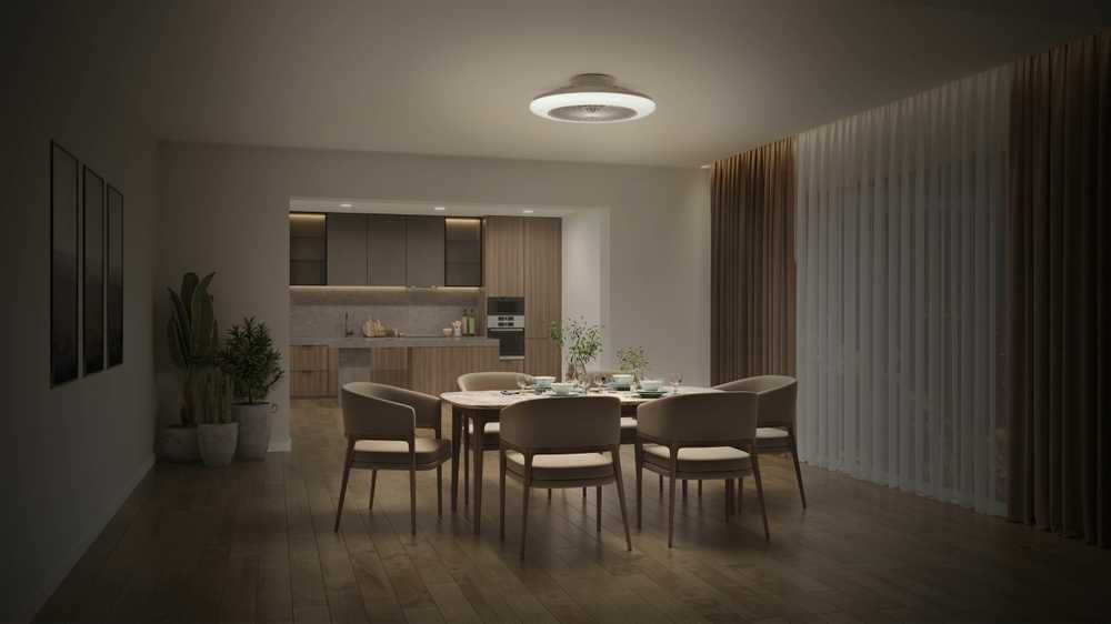 Lubinis šviestuvas Philips Amigo Flat Fan Ceiling IR RD 20W+42W -tuuletinvalaisin, valkoinen