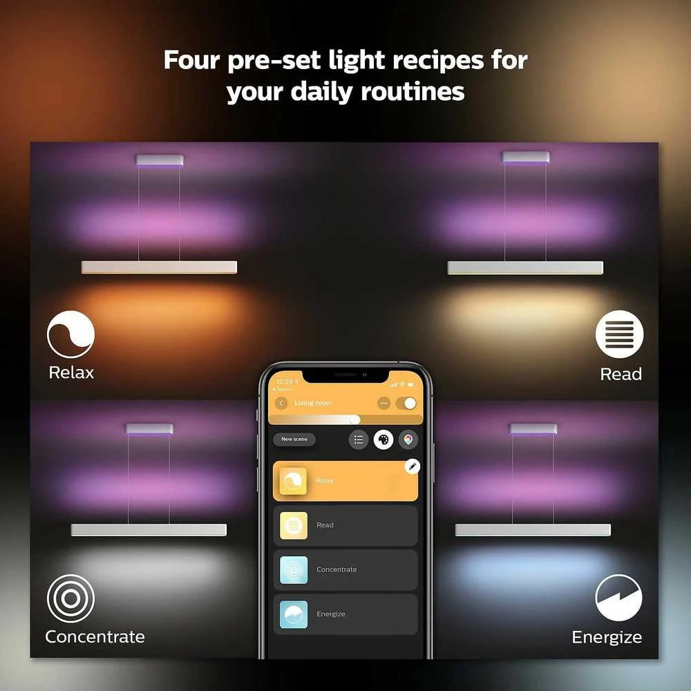 Pakabinamas šviestuvas Philips Hue Ensis pakabukas baltas 79W 24V | 79 W | Baltas ir Color Ambiance 2000-6500K