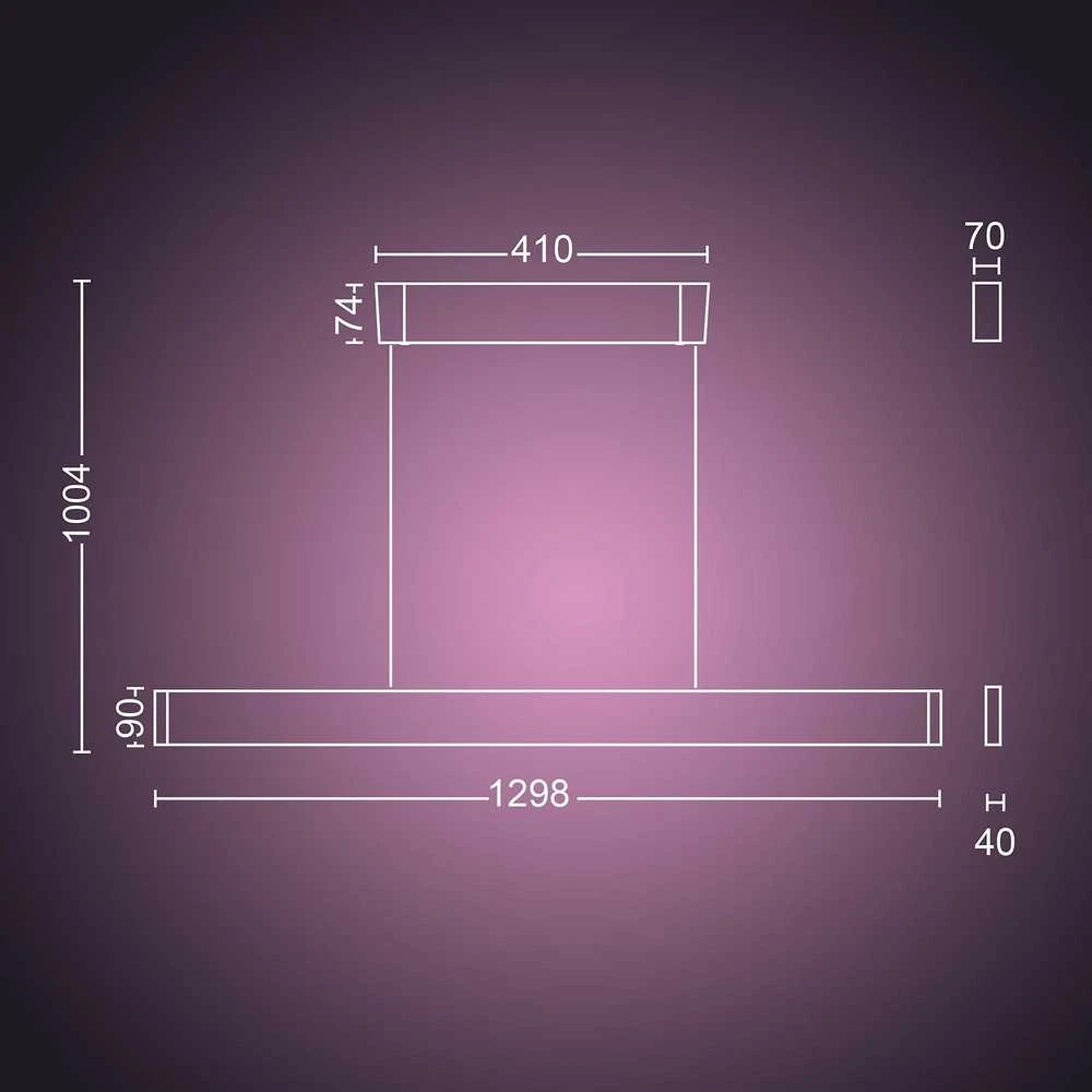 Pakabinamas šviestuvas Philips Hue Ensis pakabukas baltas 79W 24V | 79 W | Baltas ir Color Ambiance 2000-6500K