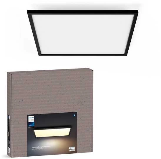 Lubinis šviestuvas Lampa sufitowa Philips Hue Aurelle panelowa lampa SQ XL juodas